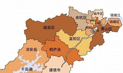 杭州行政区划图_杭州行政区划图2023最新